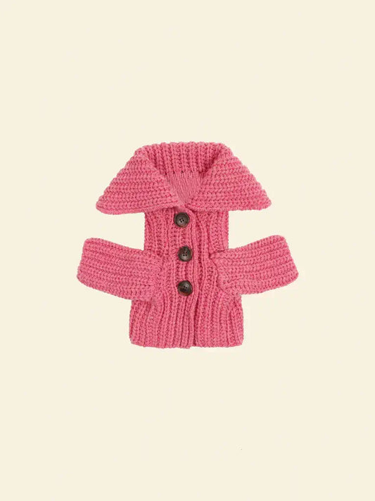Lil Mulled Cardigan in Carnation - SANDY LIANG